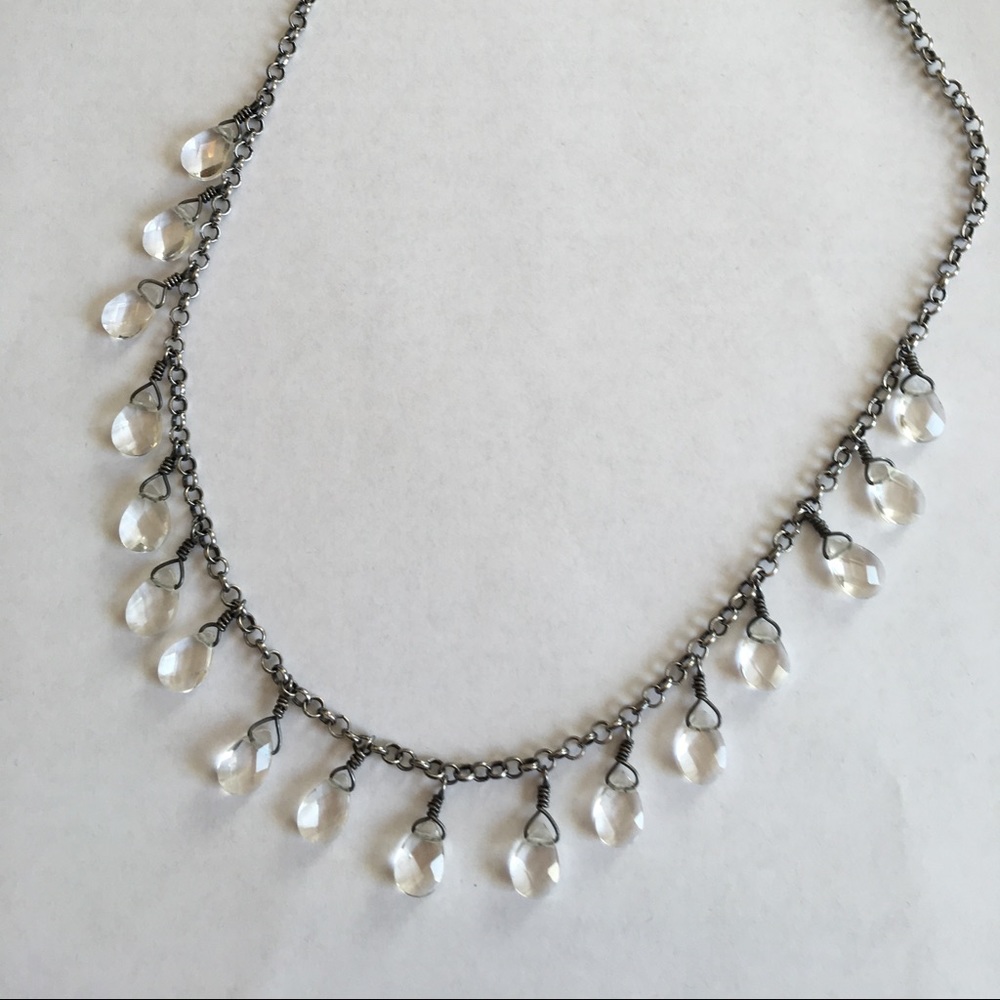 Silpada .925 Sterling Silver and crystal necklace